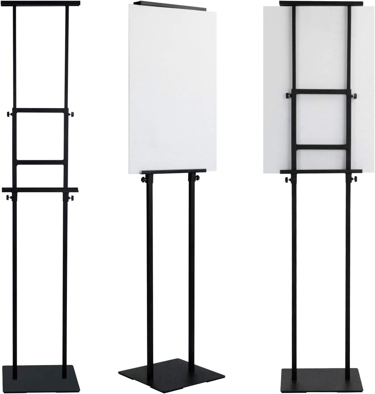 Heavy Duty Poster Stand with Non-Slip Mat Base, Adjustable Pedestal Sign Stand
