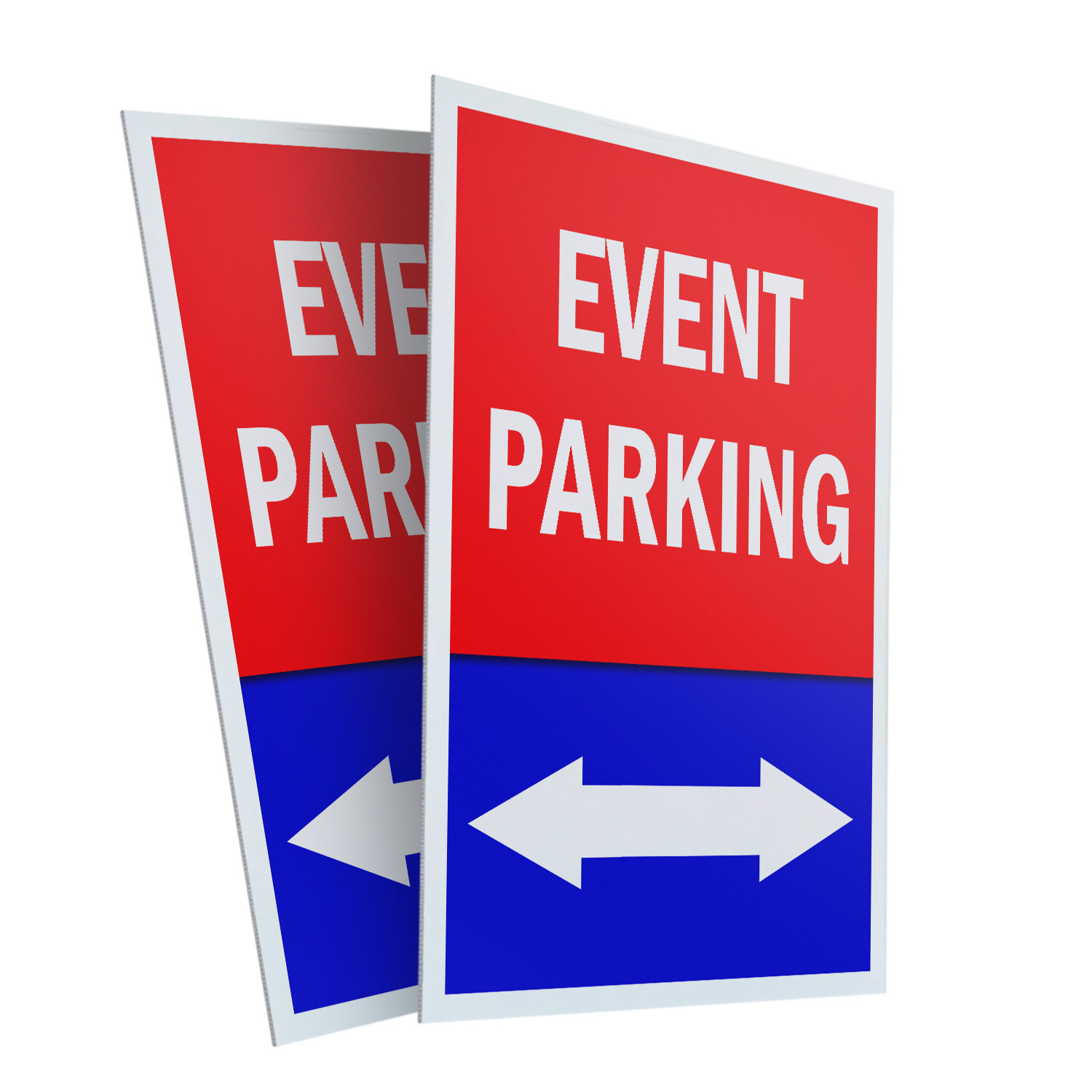 A-frame Sidewalk Event Parking With Double Arrow 24″ x 36″ Double Sided A-Frame