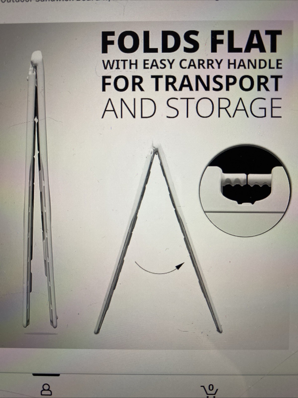 A-Frame Signboard 22”x28” Display Surface