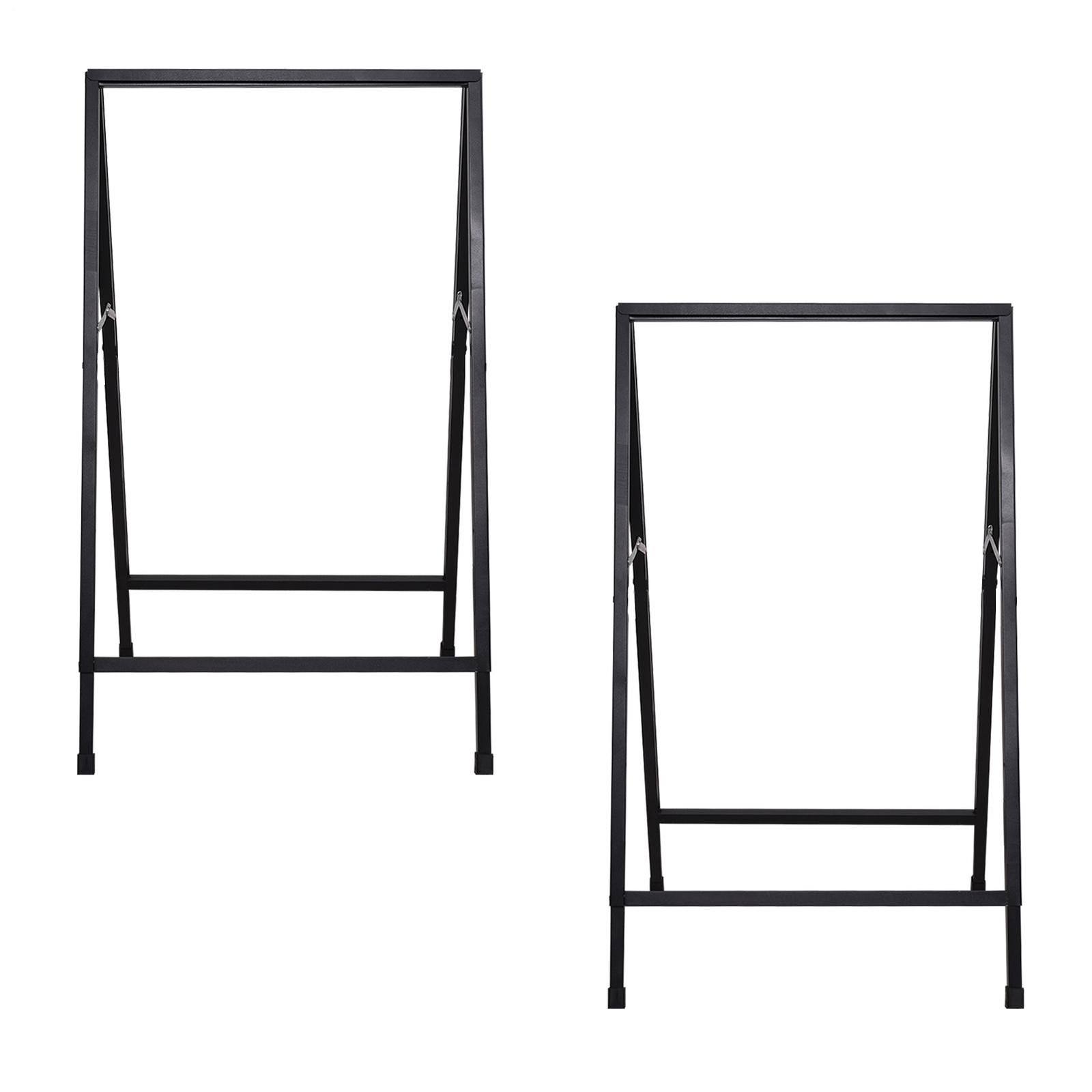A-Frame Sidewalk Sign 24 x 36 Inch, Portable Double-Sided Sandwich Board 2 Pack
