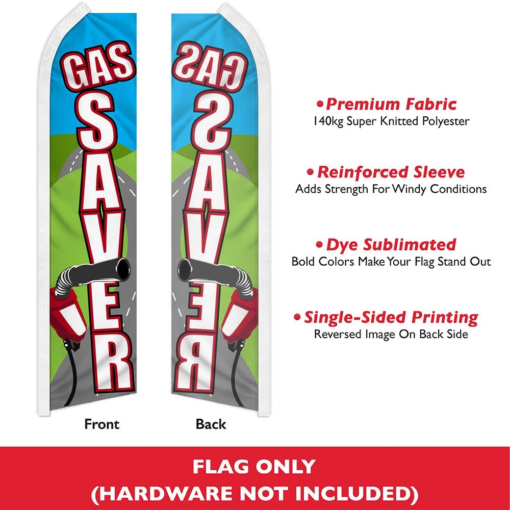 Gas Saver Swooper Flutter Feather Advertising Auto Dealership Business Flag