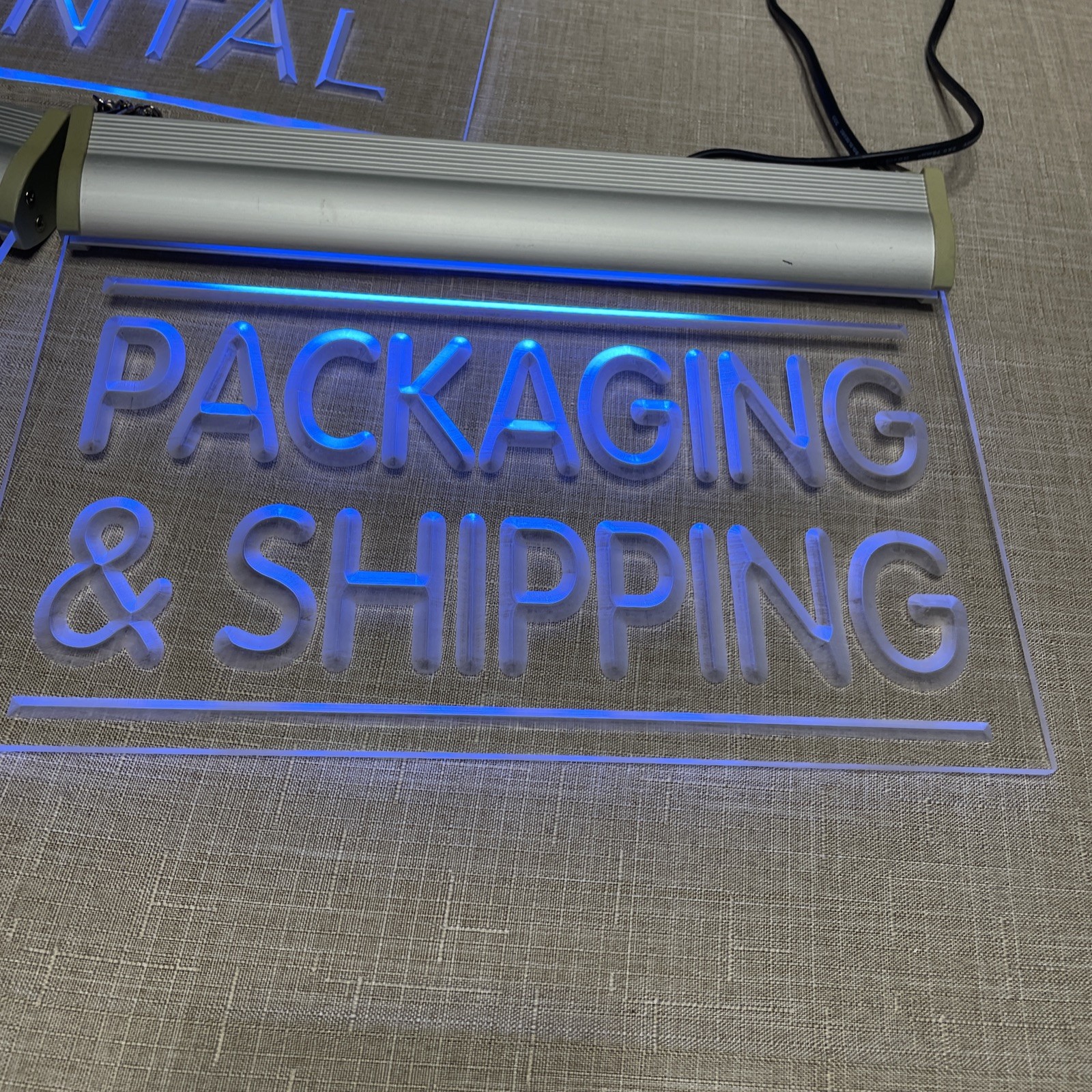 Lot Of 3 acrylic Lighted wall signs..Not Neon, see Description.