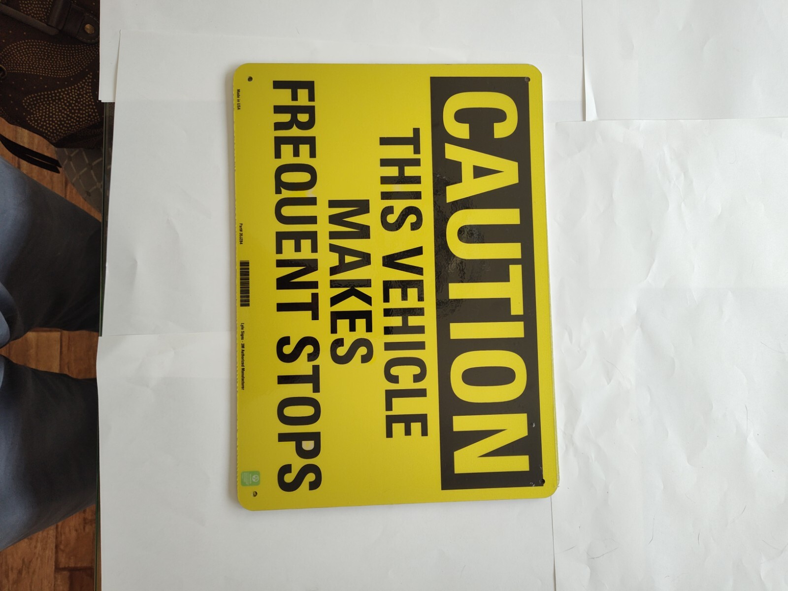 LYLE U4-1724-NA_14x10 Caution Sign,10 in x 14 in,Aluminum