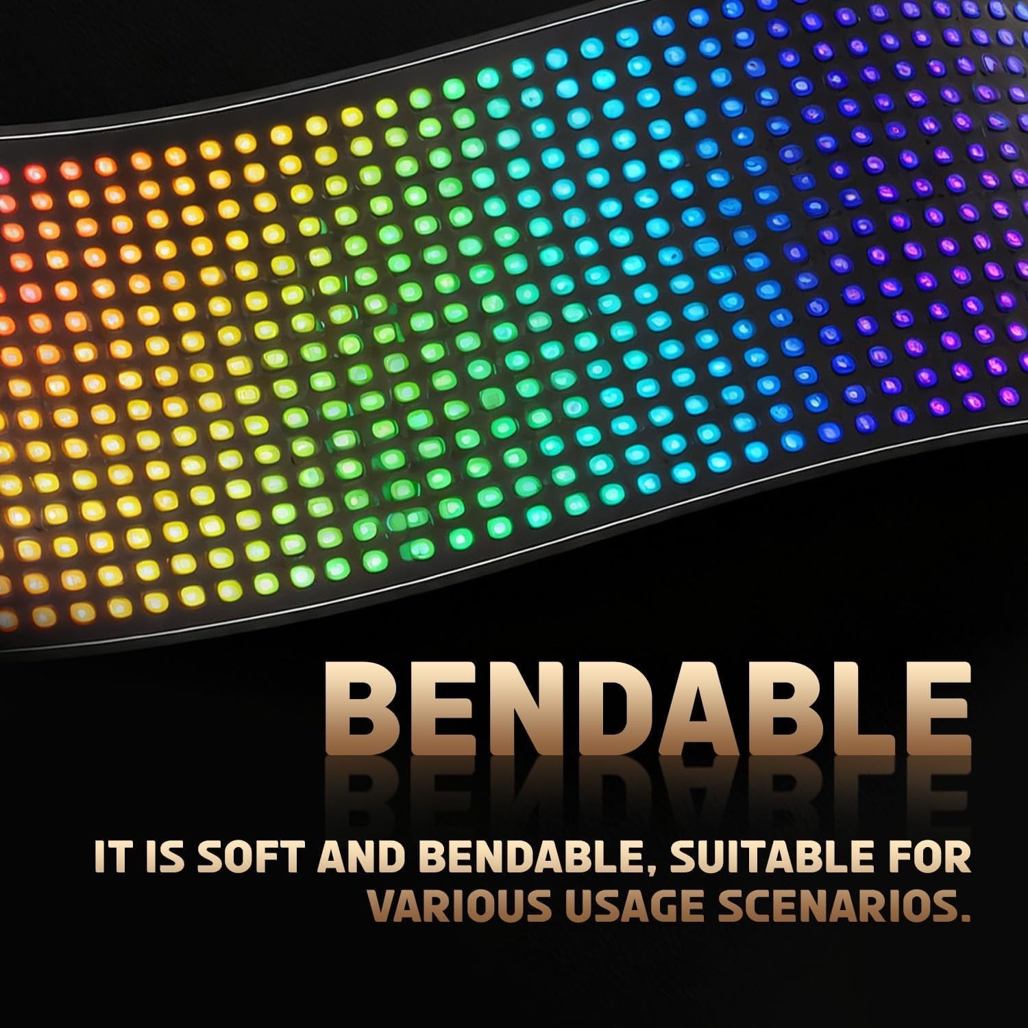 Durable Bluetooth LED Sign for Cars – 196″ Cable & USB Powered Brightness