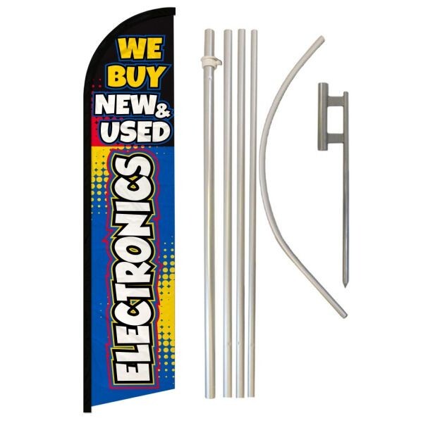We Buy New & Used Electronics Windless Advertising Flag Pole Kit Electronics