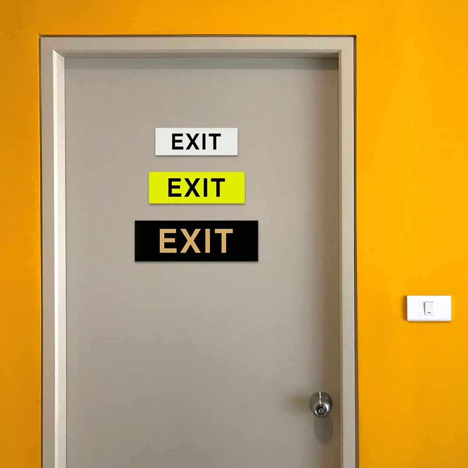 All Quality Basic Exit Wall or Door Sign – Simple & Clear To Ensure Safety | …