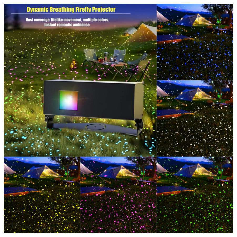 Outdoor Dynamic Firefly Laser Starry Sky Projection Light for Garden Landscape