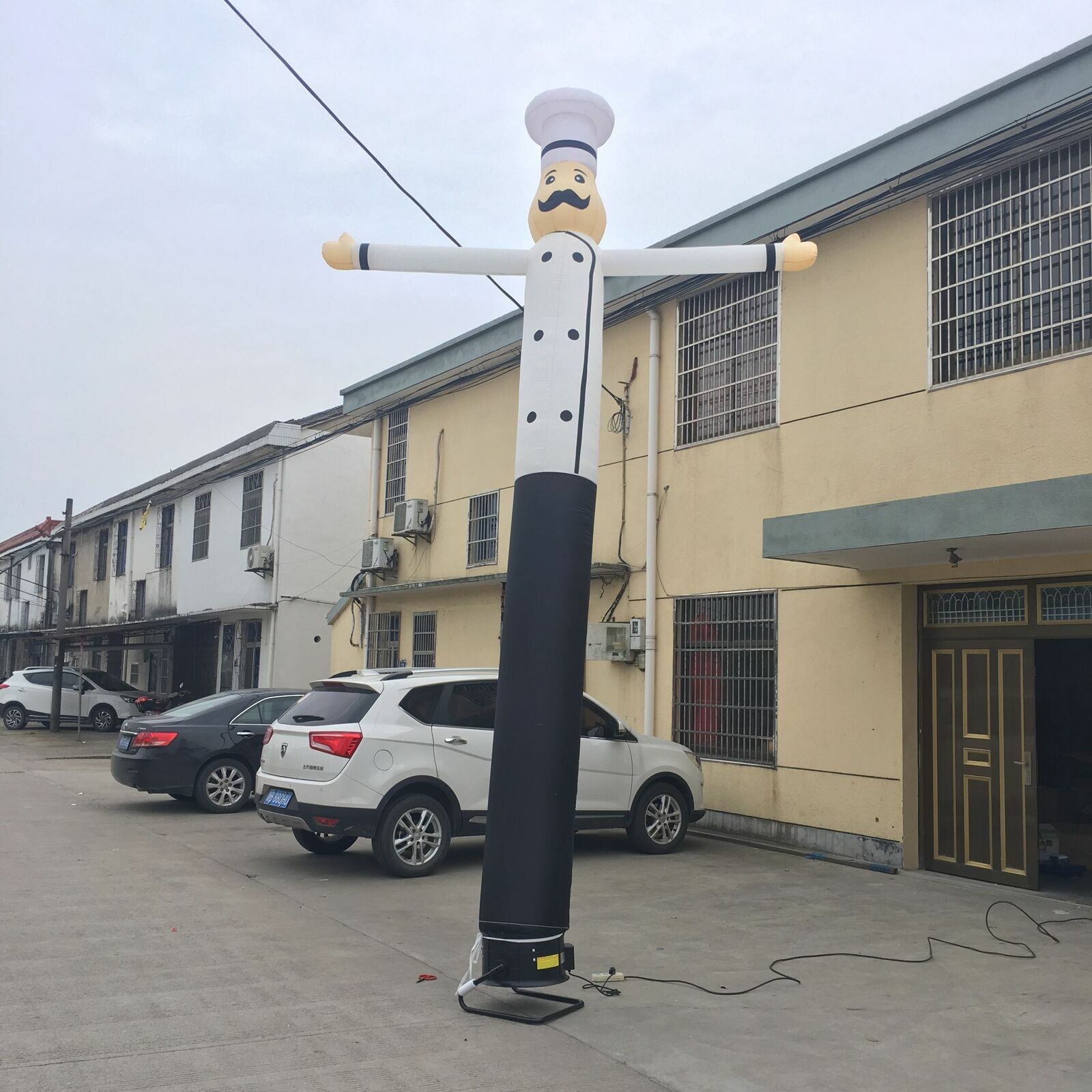 3/6m Inflatable Advertising Air Puppet Tube Sky Wavy Man Wind Dancer (No Blower)