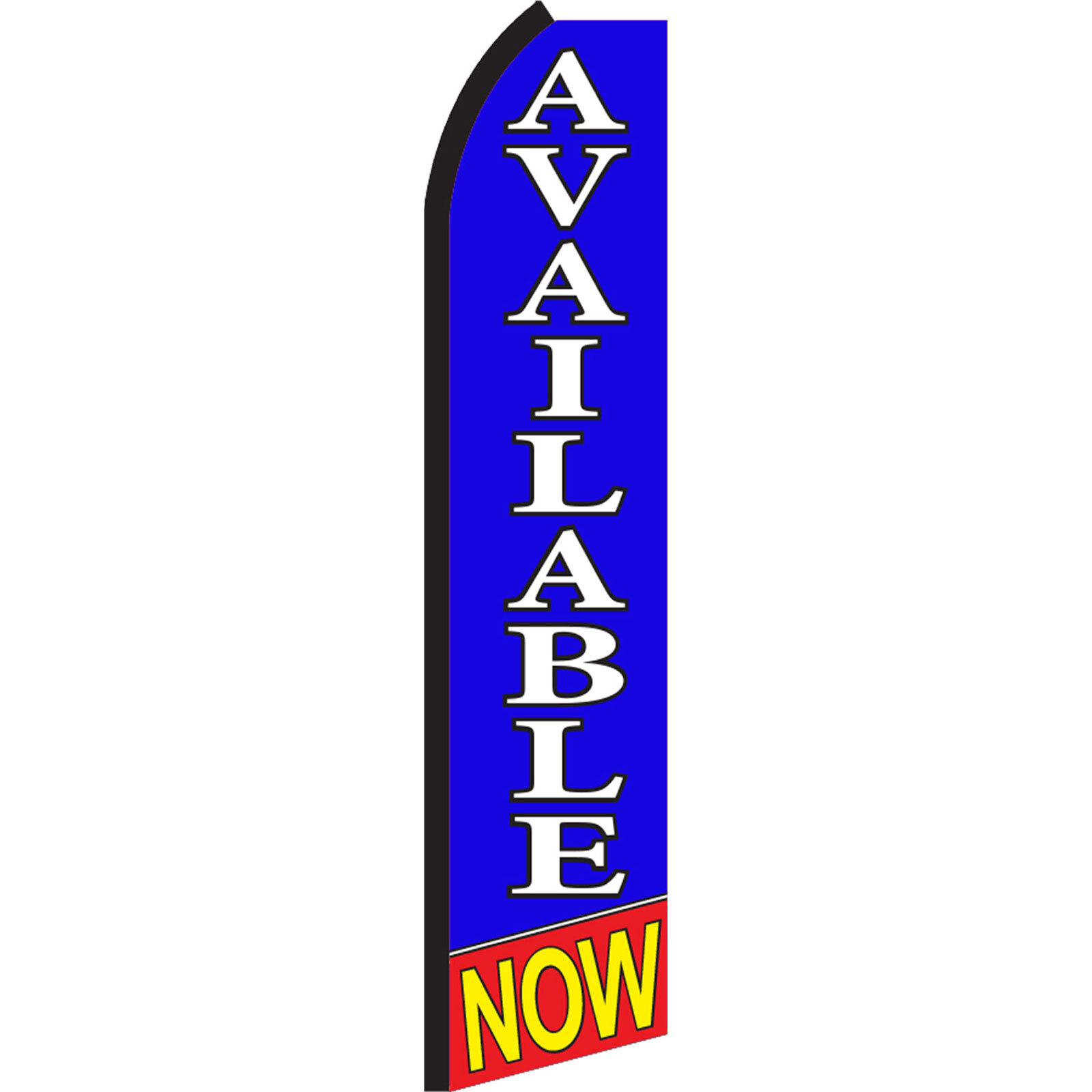 Available Now 2 1/2 ft X 11 1/2 ft Polyester Swooper Flag