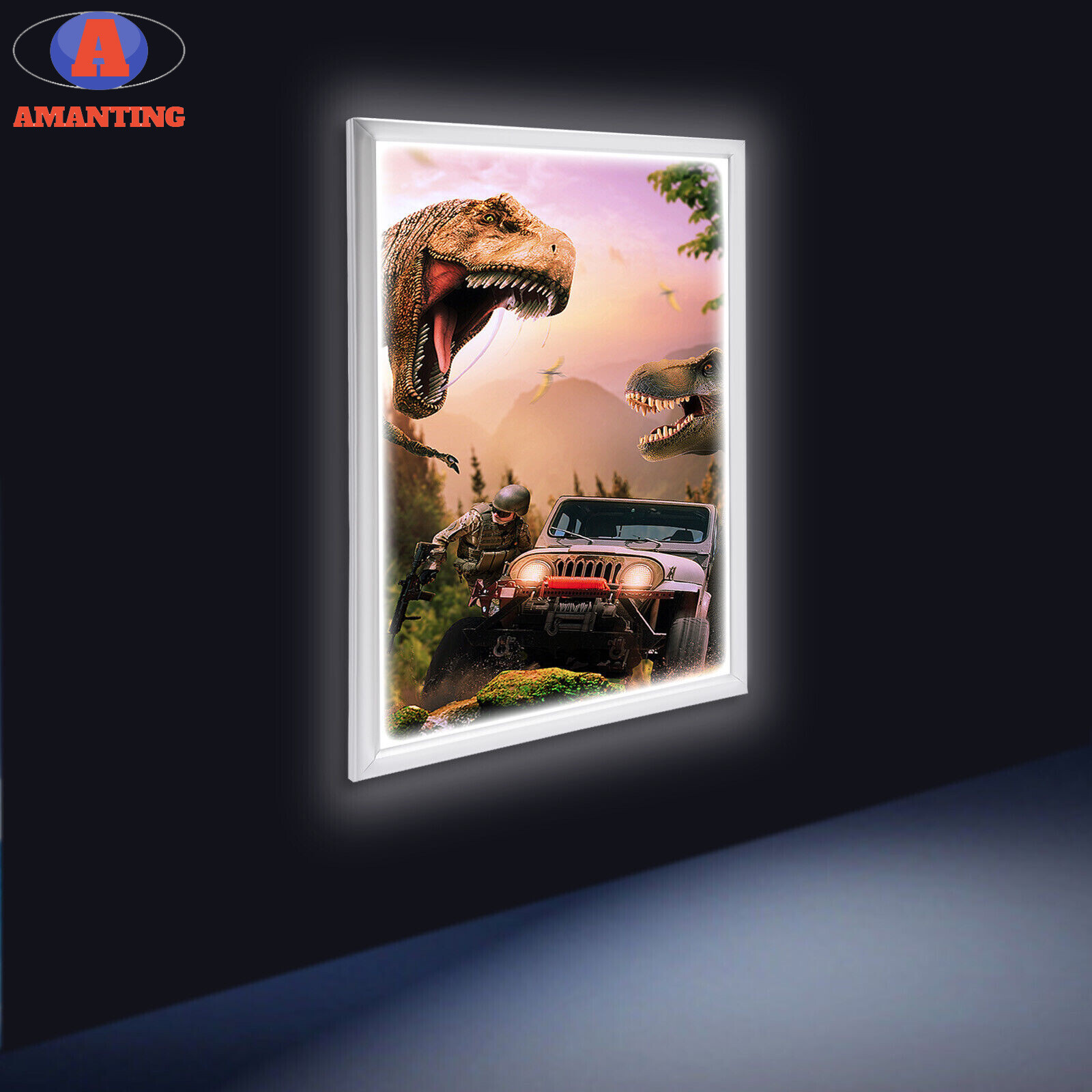 24″x36″ LED Light Box Backlit Movie Poster Art Picture Frame Advertising Display