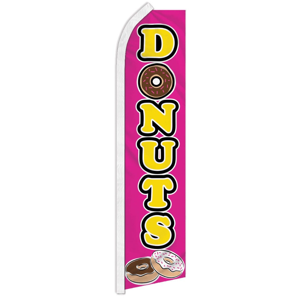Donuts Advertising Swooper Feather Flutter Flag Food Concessions PK