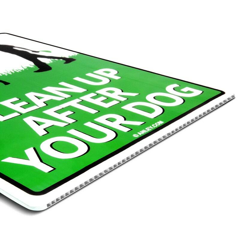 Anley Custom Yard Signs with Stake – Personalized Blank Corrugated Lawn Sign