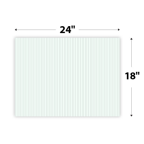 100 White Blank Signs 18” X 24” x4 mm Corrugated Plastic Board Pkg 100 Pieces