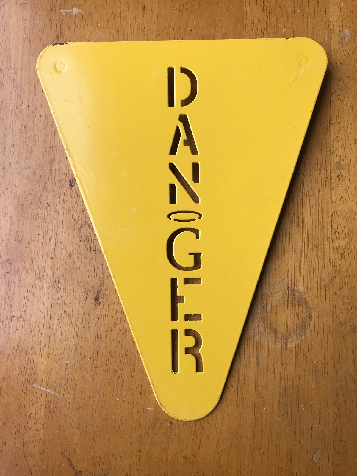 Metal Yellow DANGER Sign 12”x9” (NEW) Qty-1 Free Same Day Shipping!