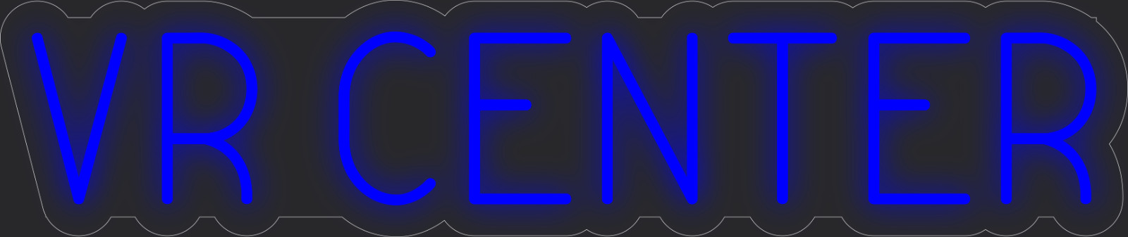 VR center Neon LED Sign Business Wall Decor Lighted Store Sign 36 x 7 in.