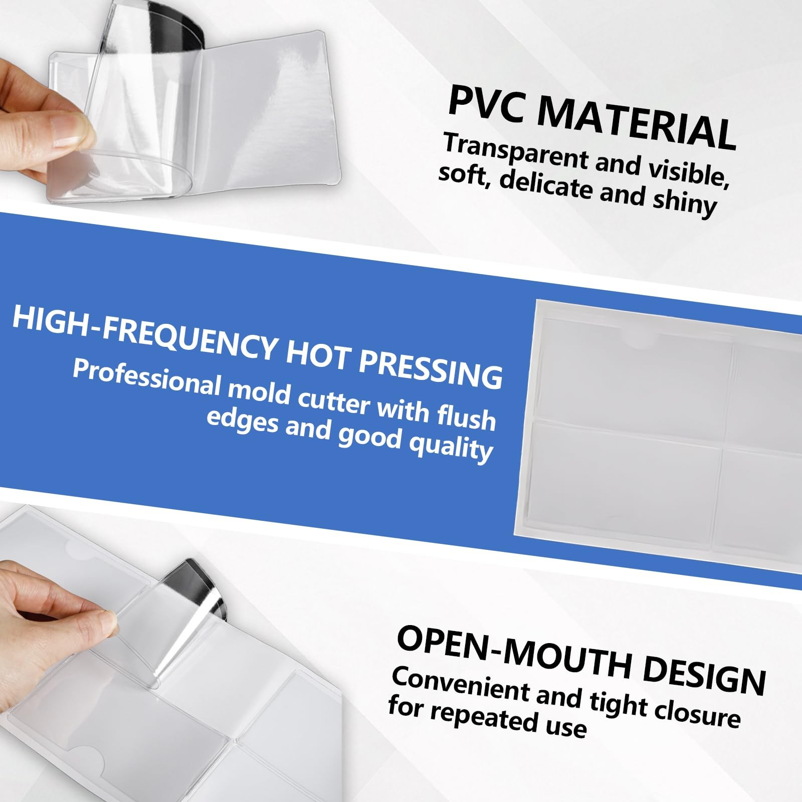vvag 3Pcs Windshield Sticker Holder, Clear Car Window Pass Permit Holder for…