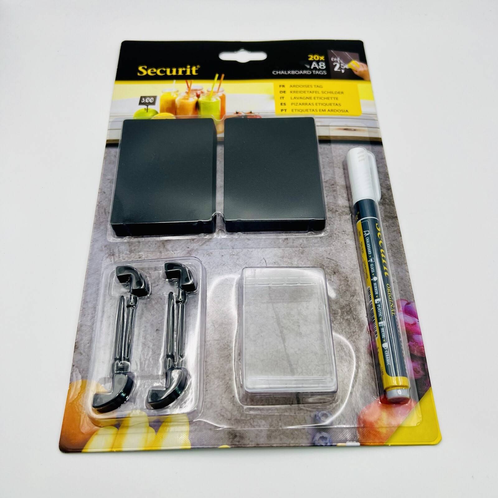 Black Chalkboard Price Cards Sets- Signs, Marker, Easel & Pick Sign Holders
