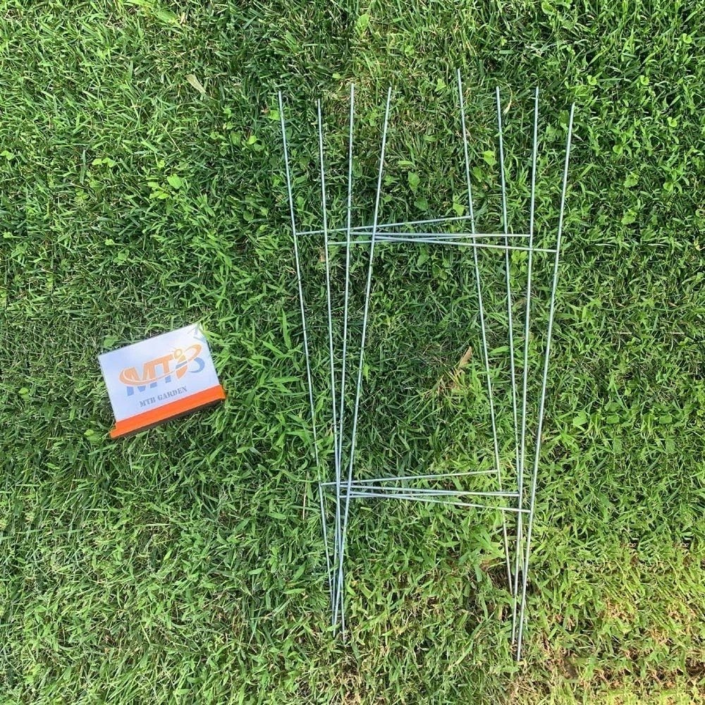 30×10 Inch Galvanized Wire Sign Stakes – 10 Pack for Effortless Installation