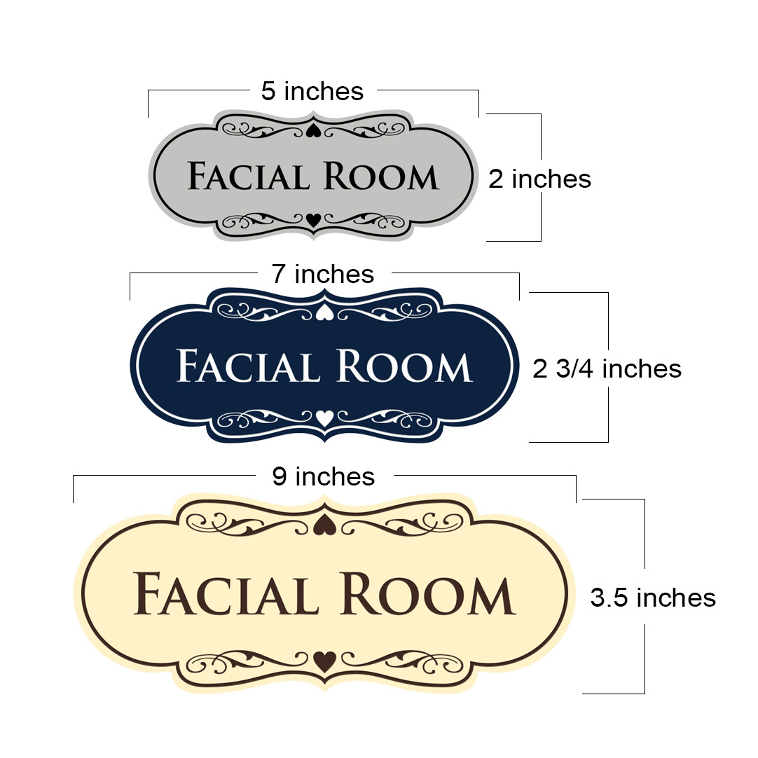 Designer Facial Room Wall or Door Sign