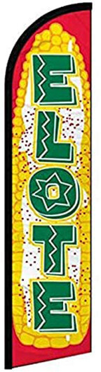 ELOTE – Windless Swooper Feather Flag 2.5×11.5 ft Tall Banner Sign yf