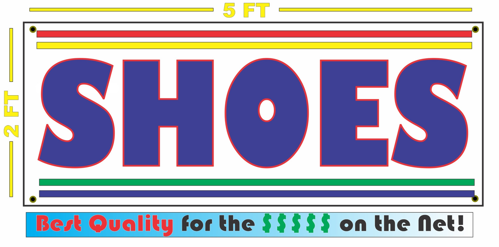 SHOES All Weather Banner Sign NEW High Quality! XXL High Heels Flats sandals