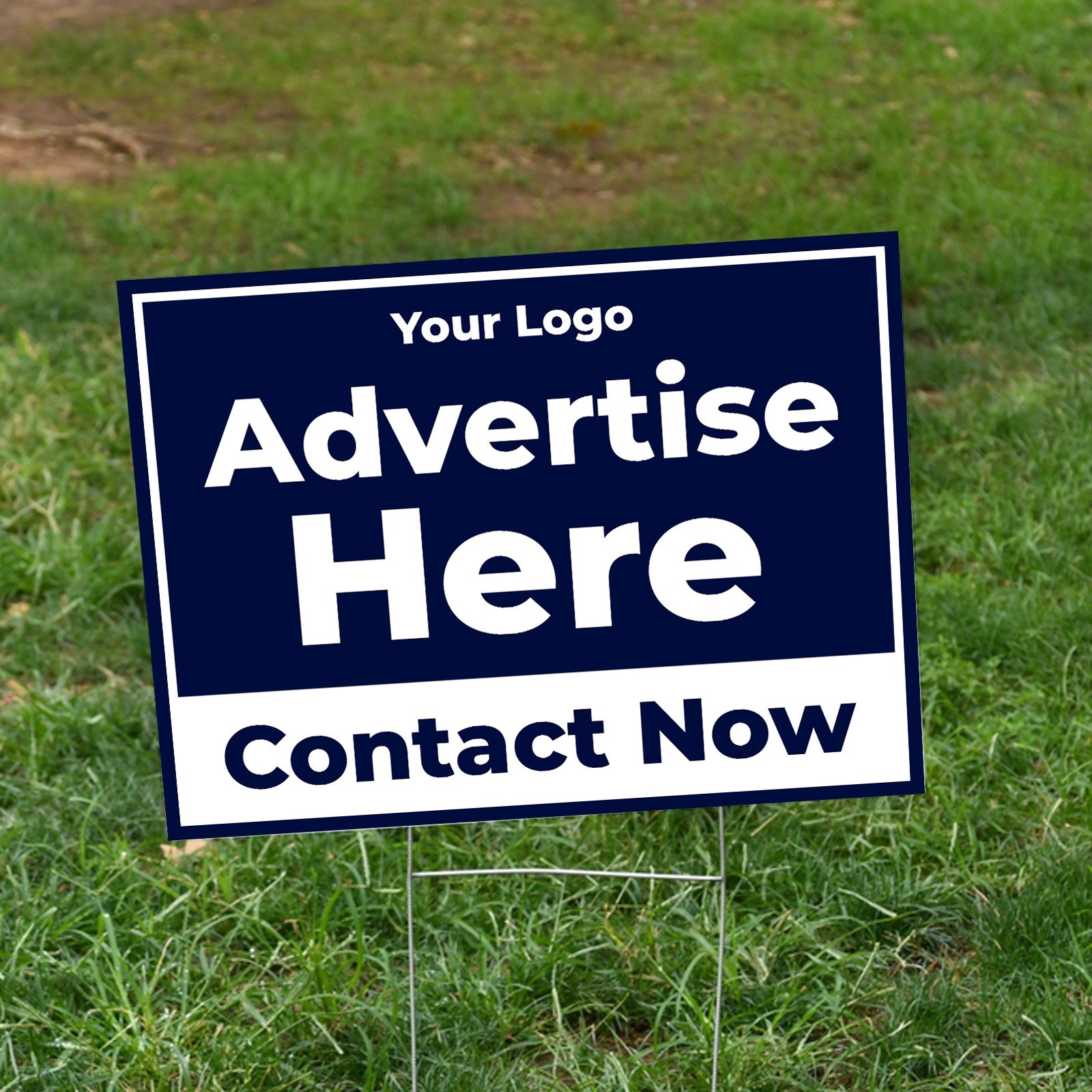 Custom Yard Sign | 24″x18″ | 4mm White Coroplast | H-Stake
