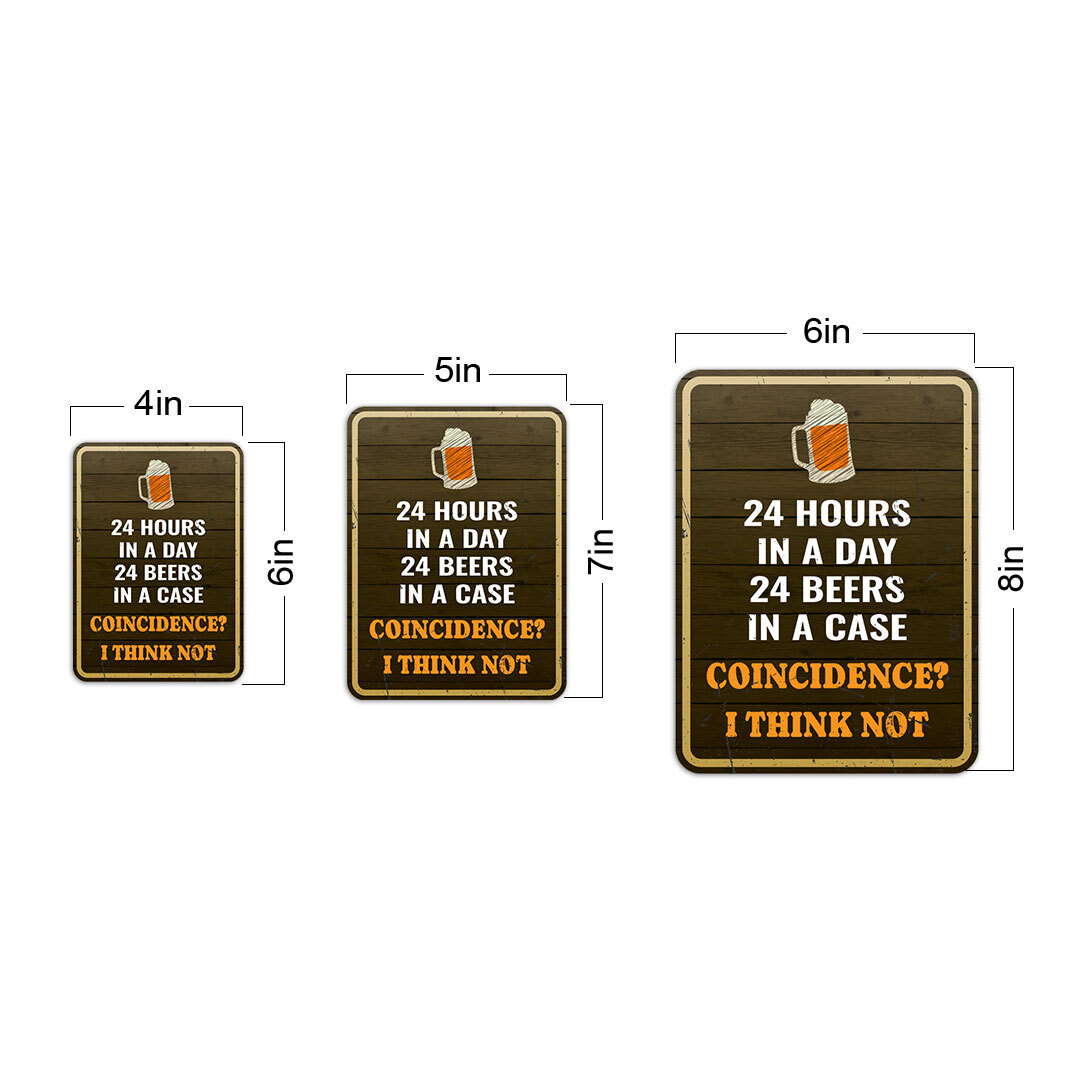 Portrait Round Plus 24 Hours In A Day 24 Beers In A Case Coincidence? …..