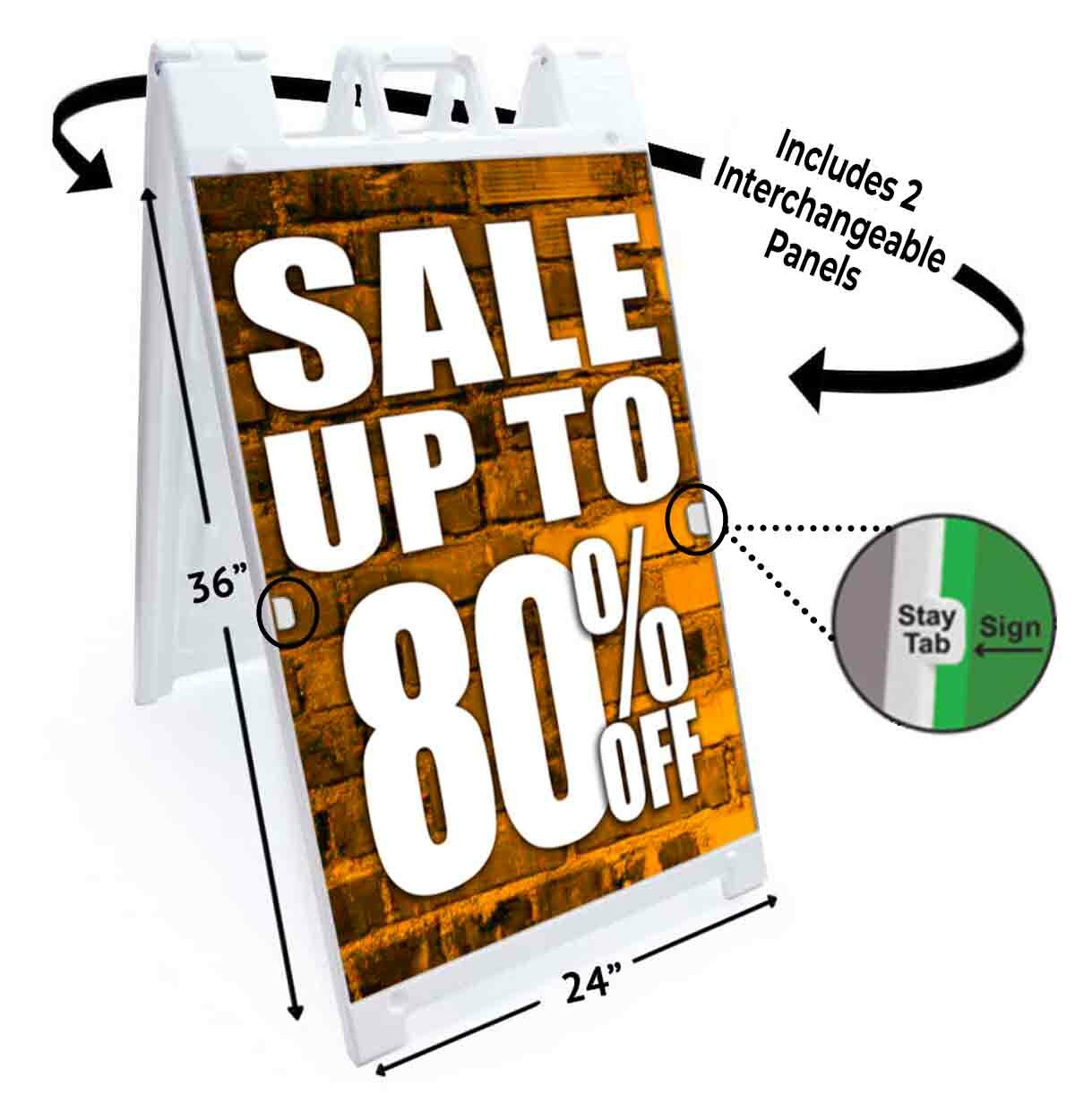 Sale Up To 80% Off Signicade 24×36 A Frame Sidewalk Sign Double Sided