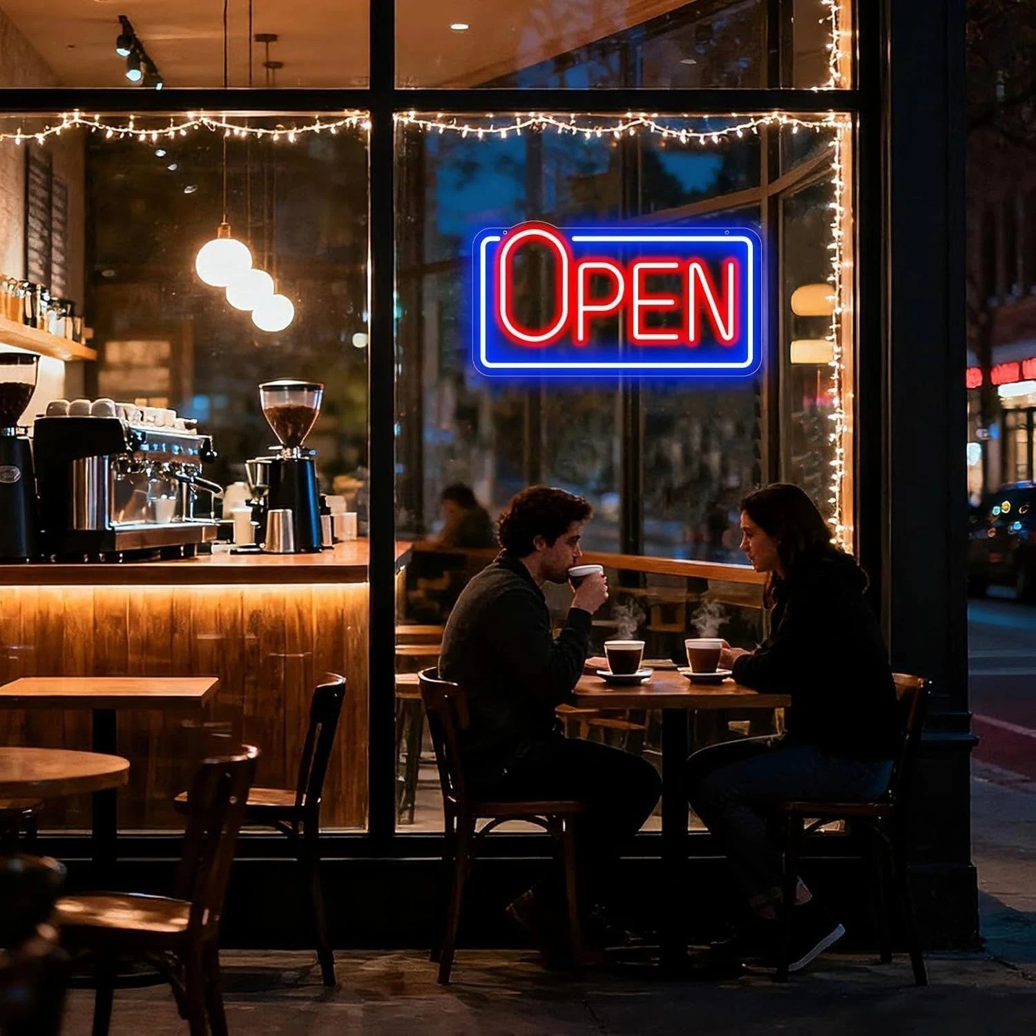 Led Neon Open Sign for Business Window, Light up Open Sign for Store Carteles Le