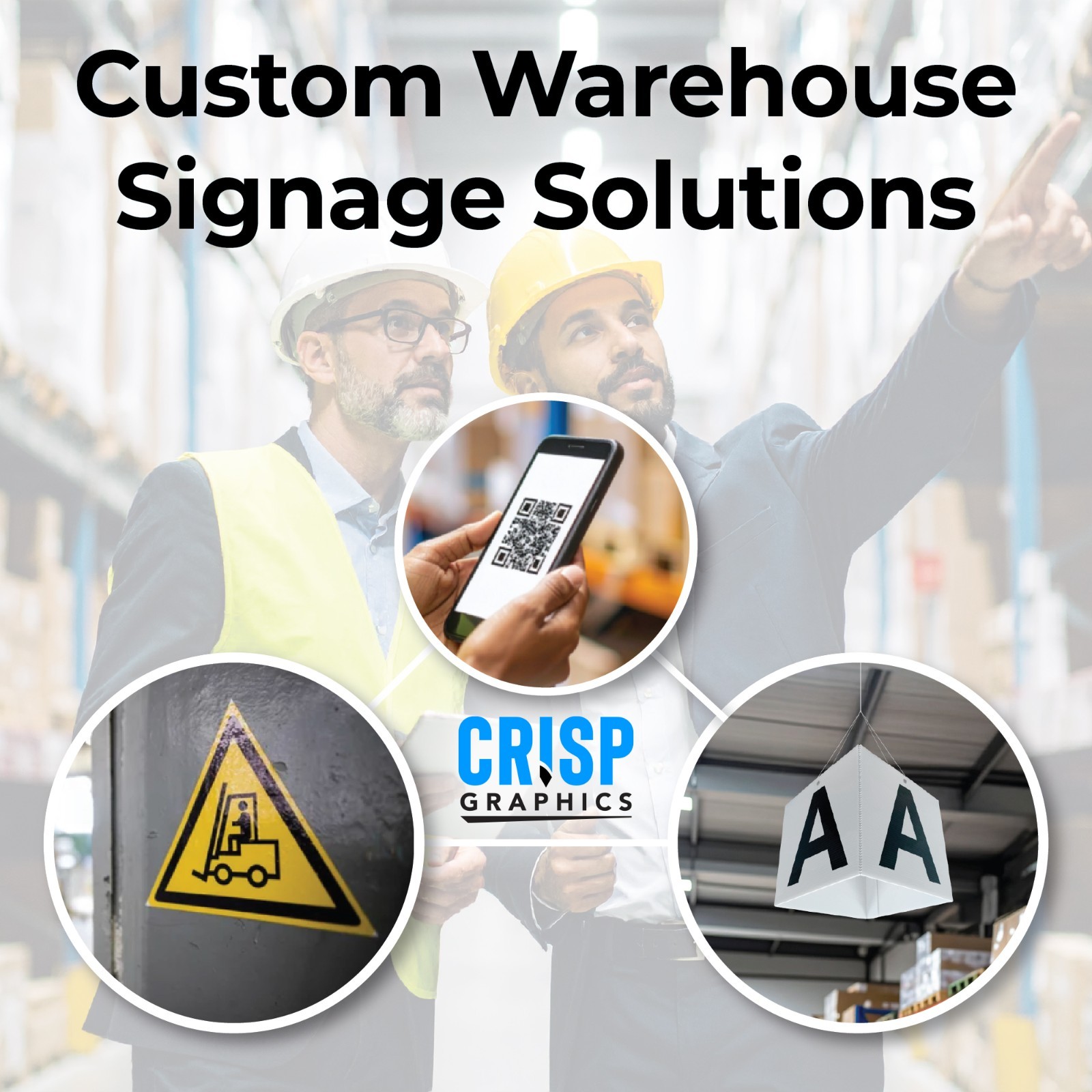 Warehouse Aisle Marker Signs – Projecting Blade Signs – Bulk Quantity Sets