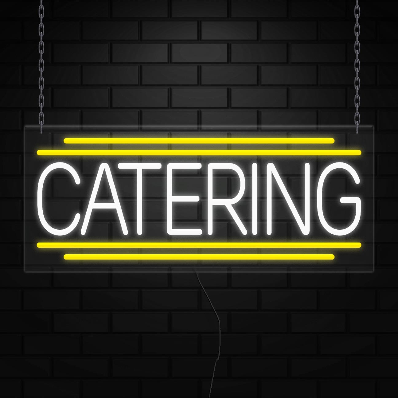 Catering Neon Sign for Retail Displays | LED Flex Neon | 30″W x 12″H x 1″D