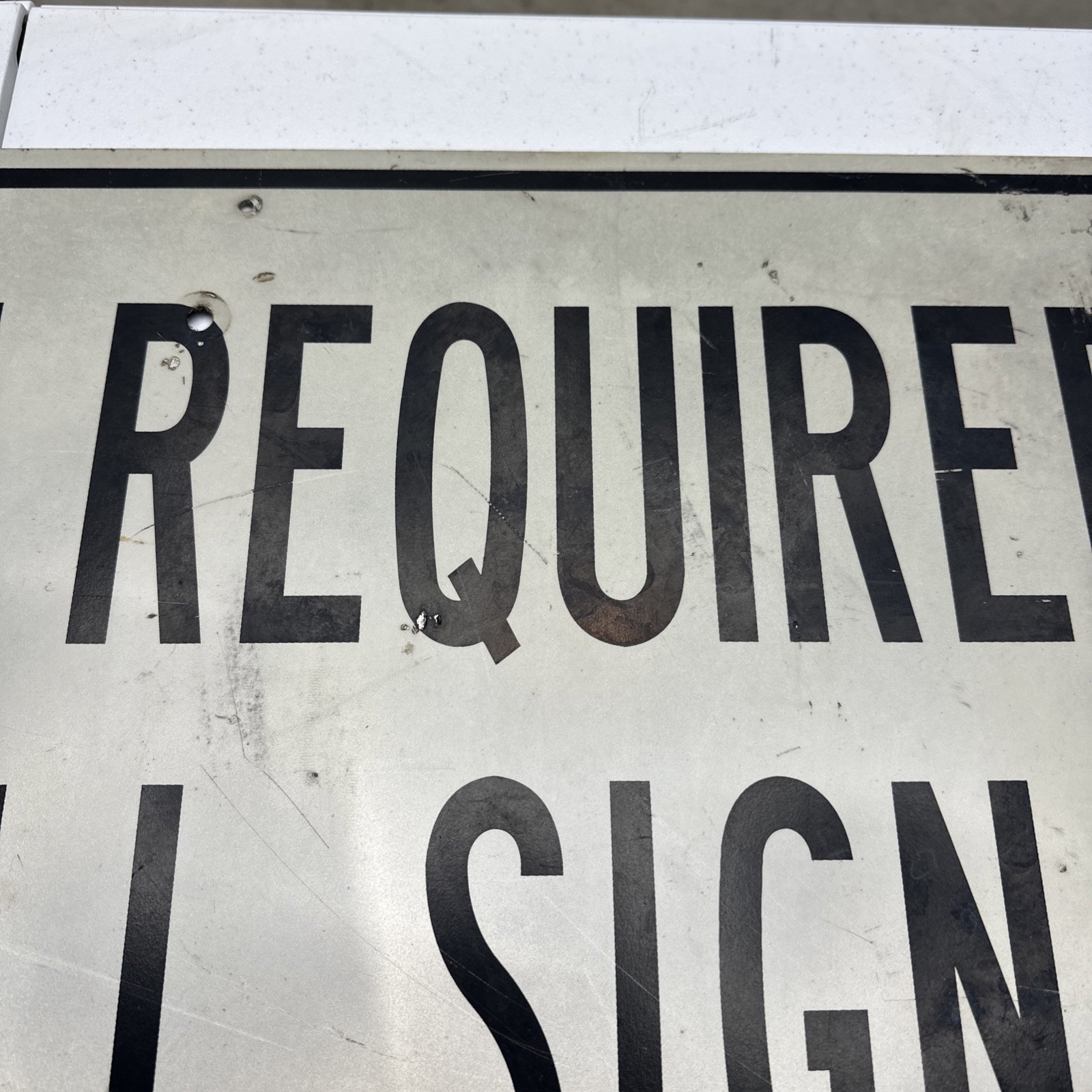 Permit Required For All Signs In City Aluminum Sign 24×30