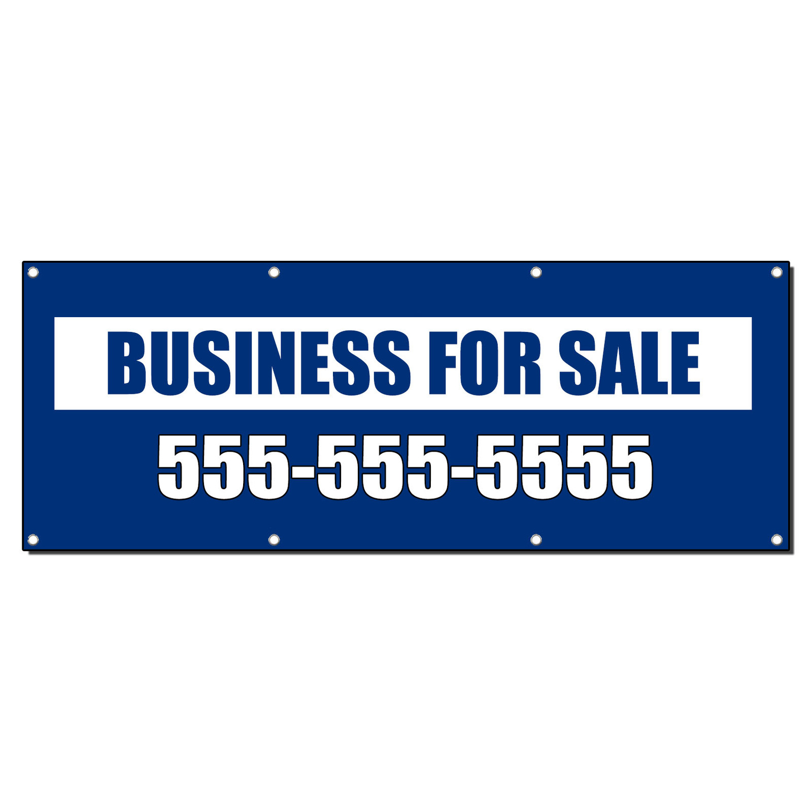 BUSINESS FOR SALE CUSTOM PHONE Banner Sign 4 ft x 2 ft /w 4 Grommets