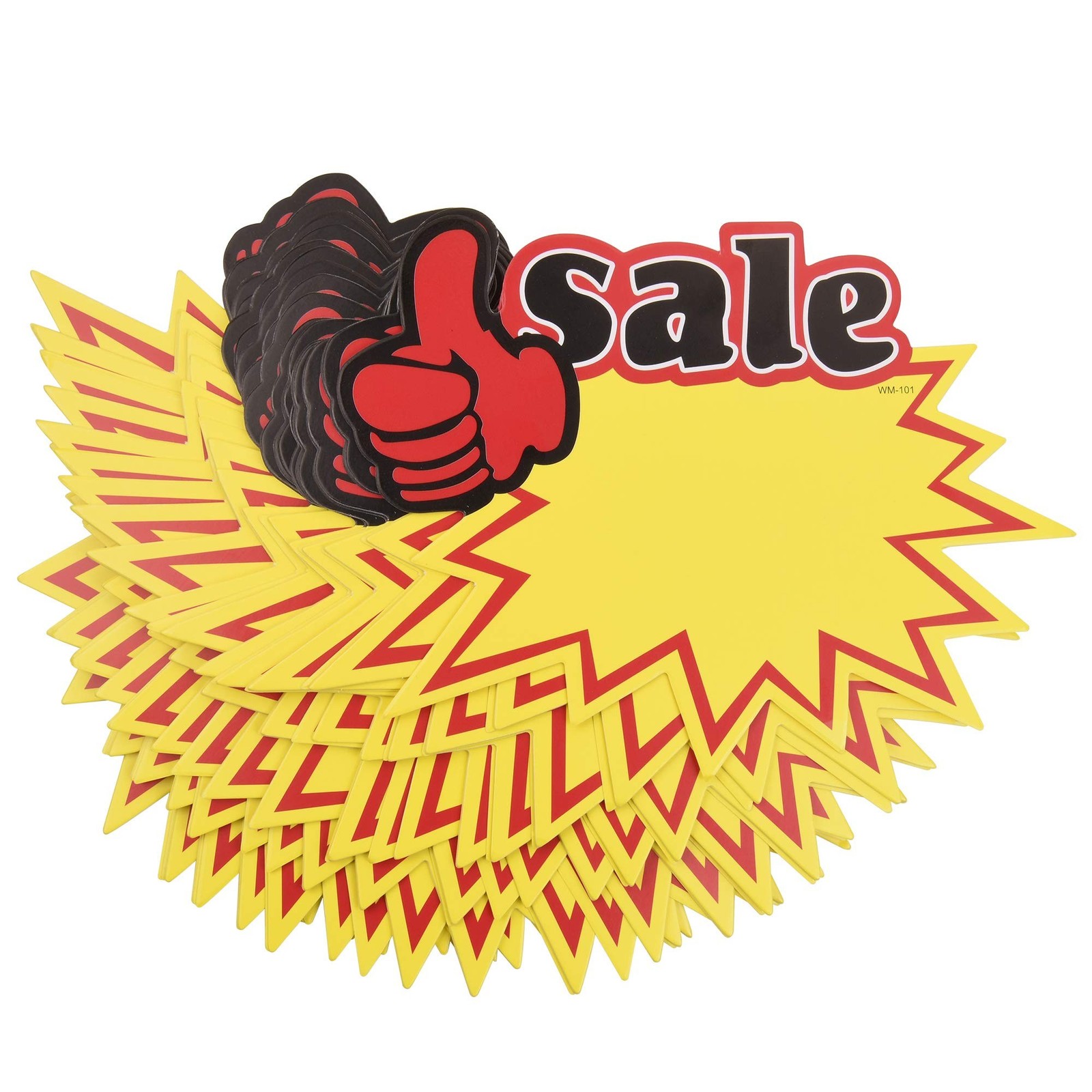 50pcs Blank Sales Promotion Retail Sale Signs with Bright Display Tags for St…