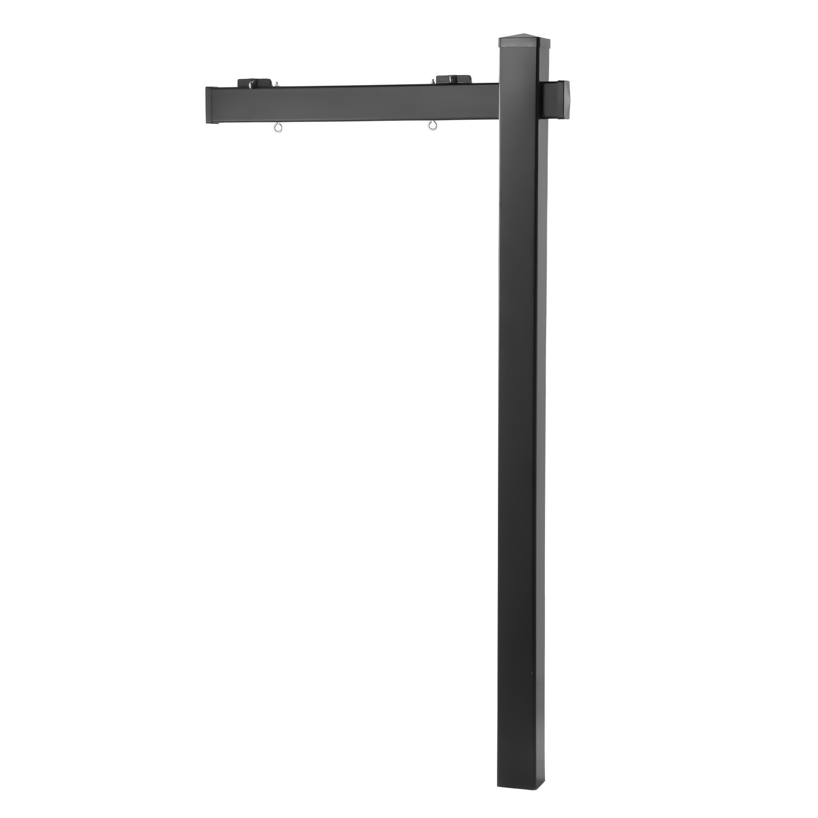 Uimoso Real Estate Sign Post PVC Realtor Yard Sign Holder 6 ft Black for Outdoor