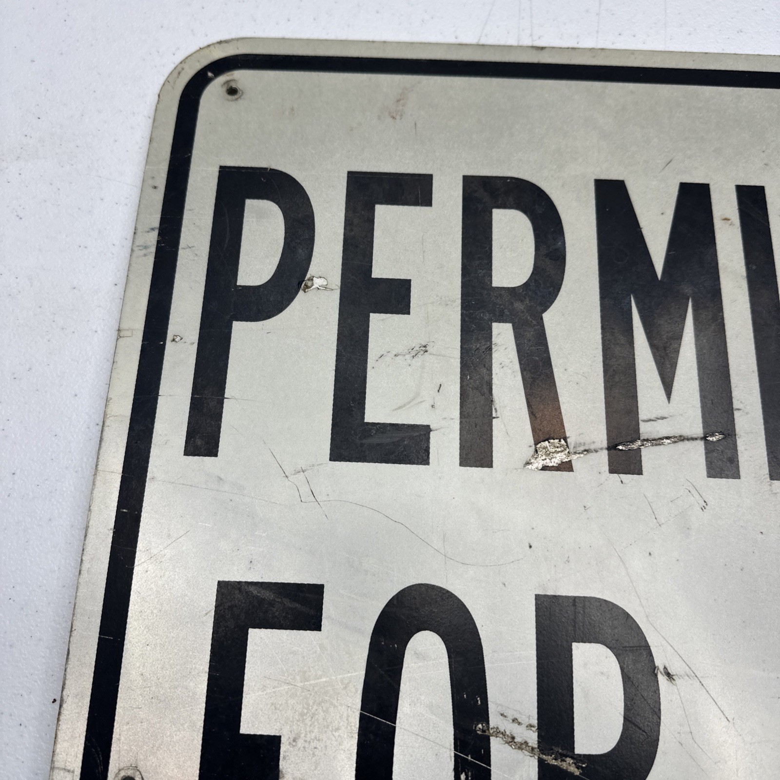 Permit Required For All Signs In City Aluminum Sign 24×30
