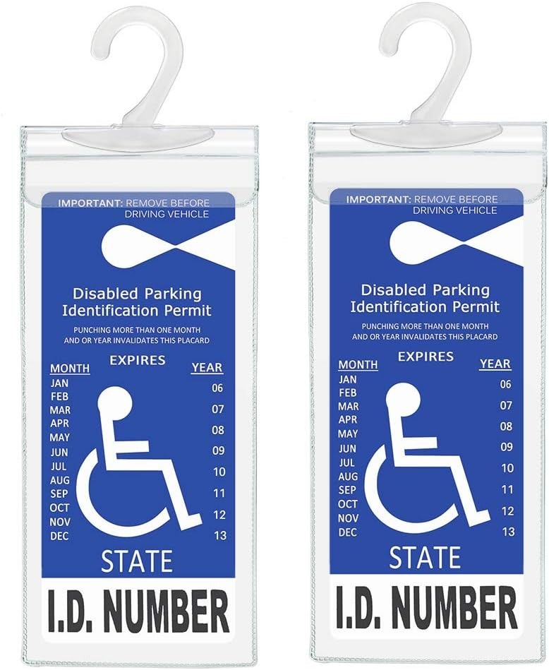 Clear Handicapped Placard Holder with Large Hanger – Perfect for Easy Transfers