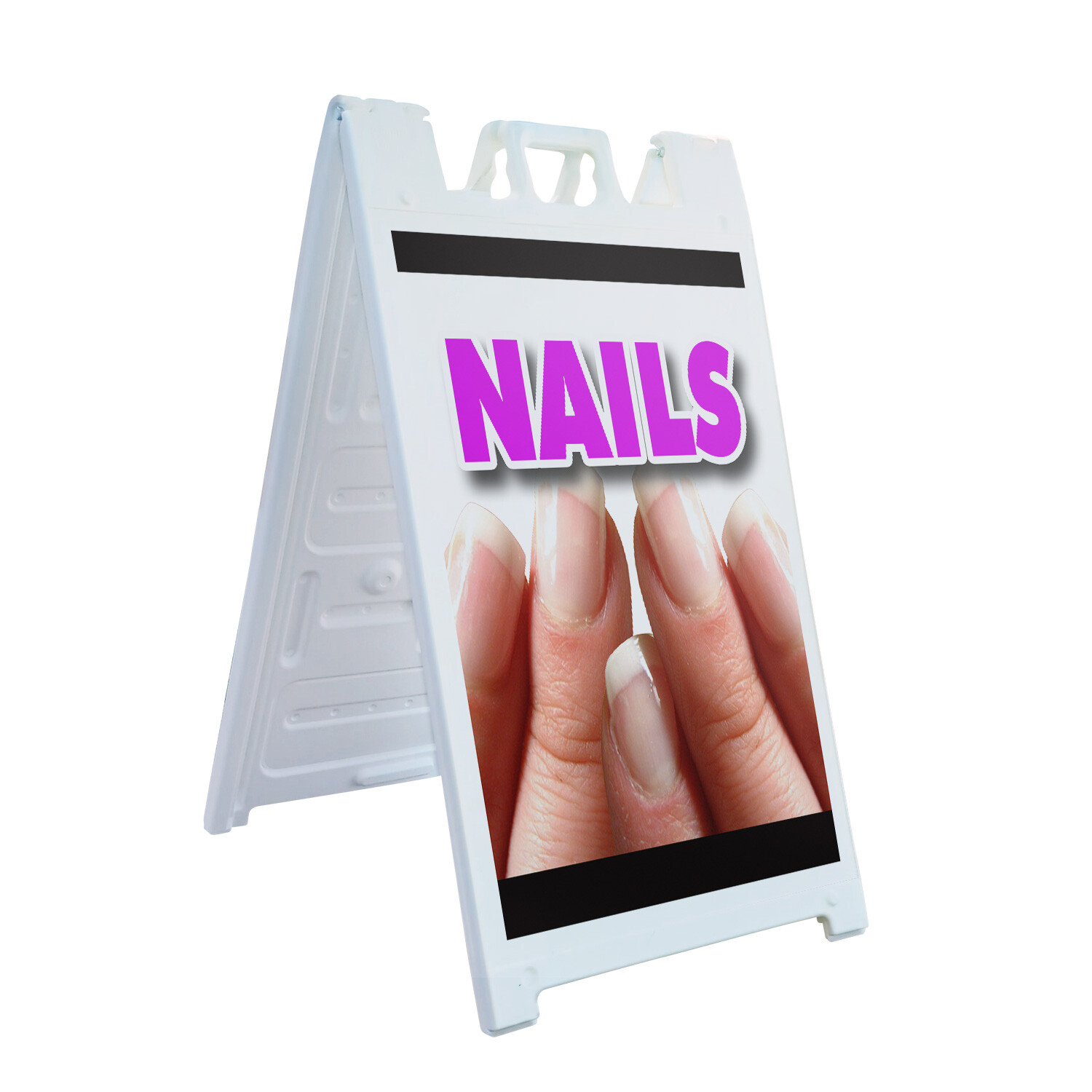 A-frame Sidewalk Nails 24″ x 36″ Double Sided A-Frame Sidewalk Sign