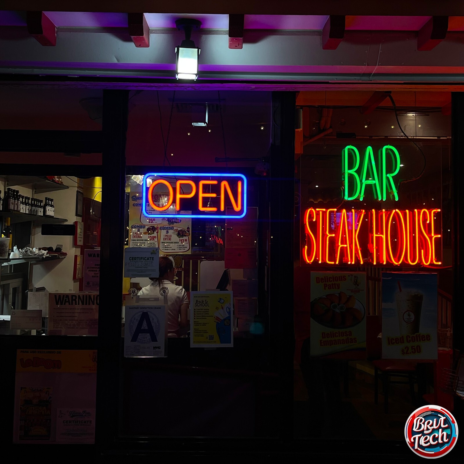Open Sign For Business LED Neon 21″ Large Light Bright Restaurant Bar Store Shop