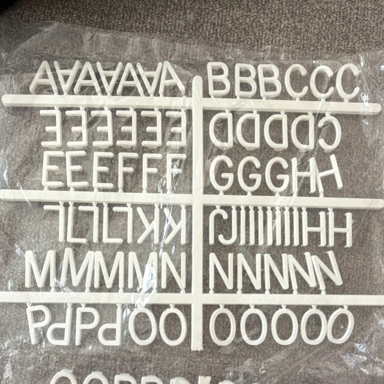 Quartet F1 144 White 1″ Letters & Numbers for Business Sign Replacement Set