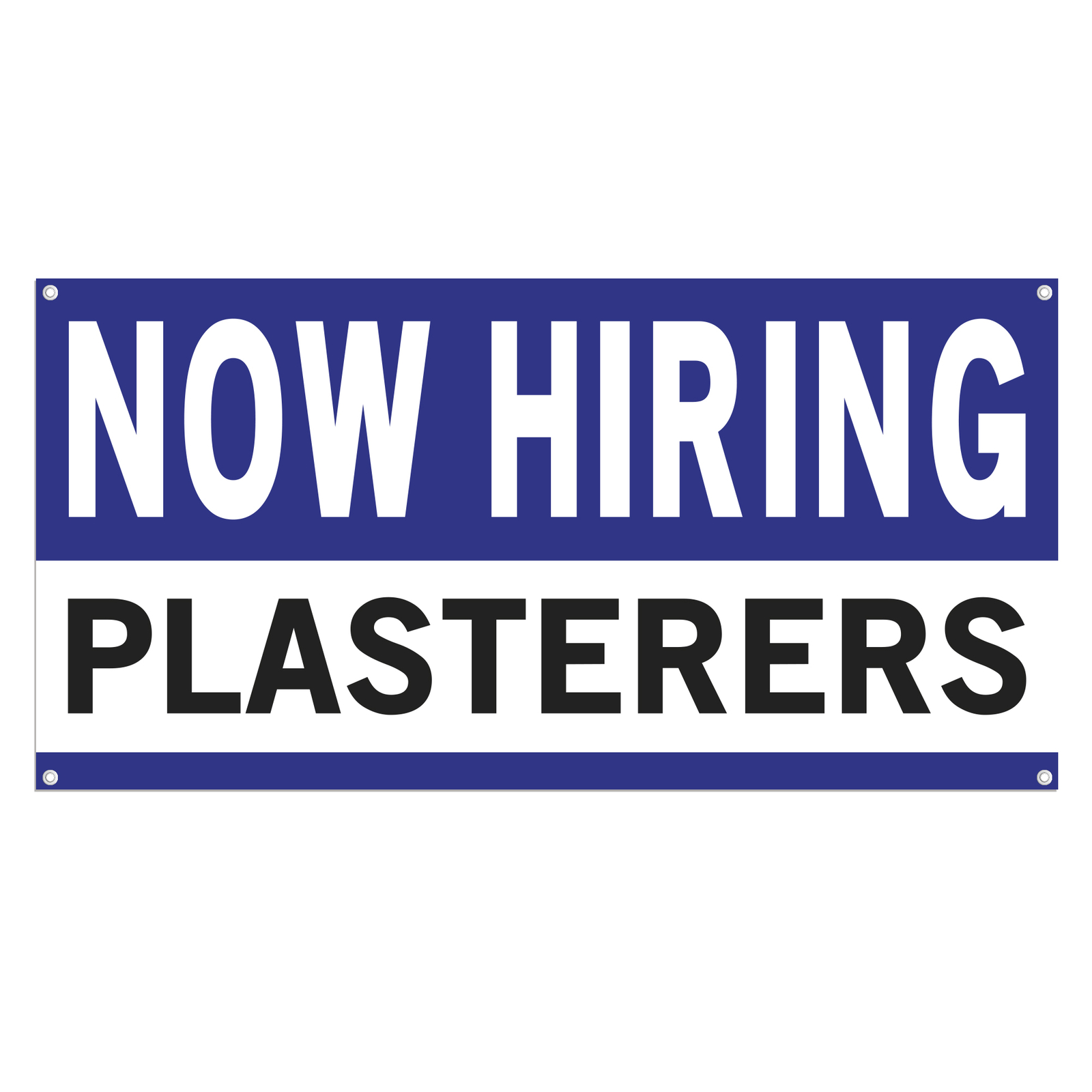 Now Hiring Plasterers 13 oz Heavy Duty Vinyl Banner Jobs Available Finishers