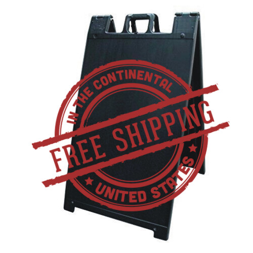 SIGNICADE A FRAME SIDEWALK STAND SANDWICH BOARD DISPLAY SIGN 24 X 36 BLACK