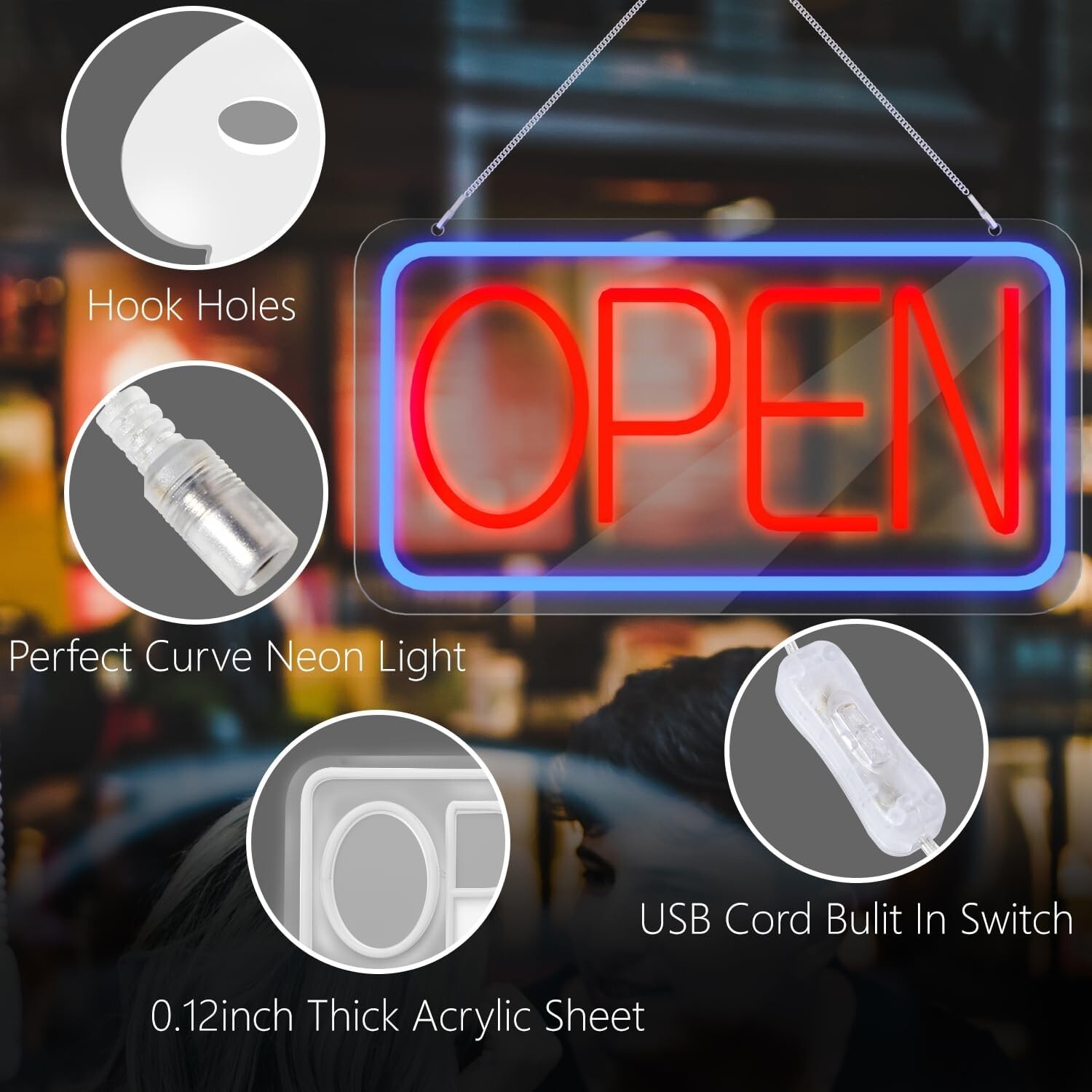 Neon Open sign