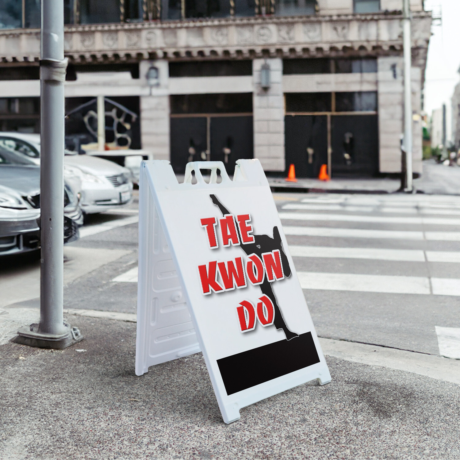 A-frame Sidewalk Tae Kwon Do 24″ x 36″ Double Sided A-Frame Sidewalk Sign