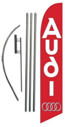 Auto Dealership Advertising Feather Banner Swooper Flag Sign with Flag Pole…