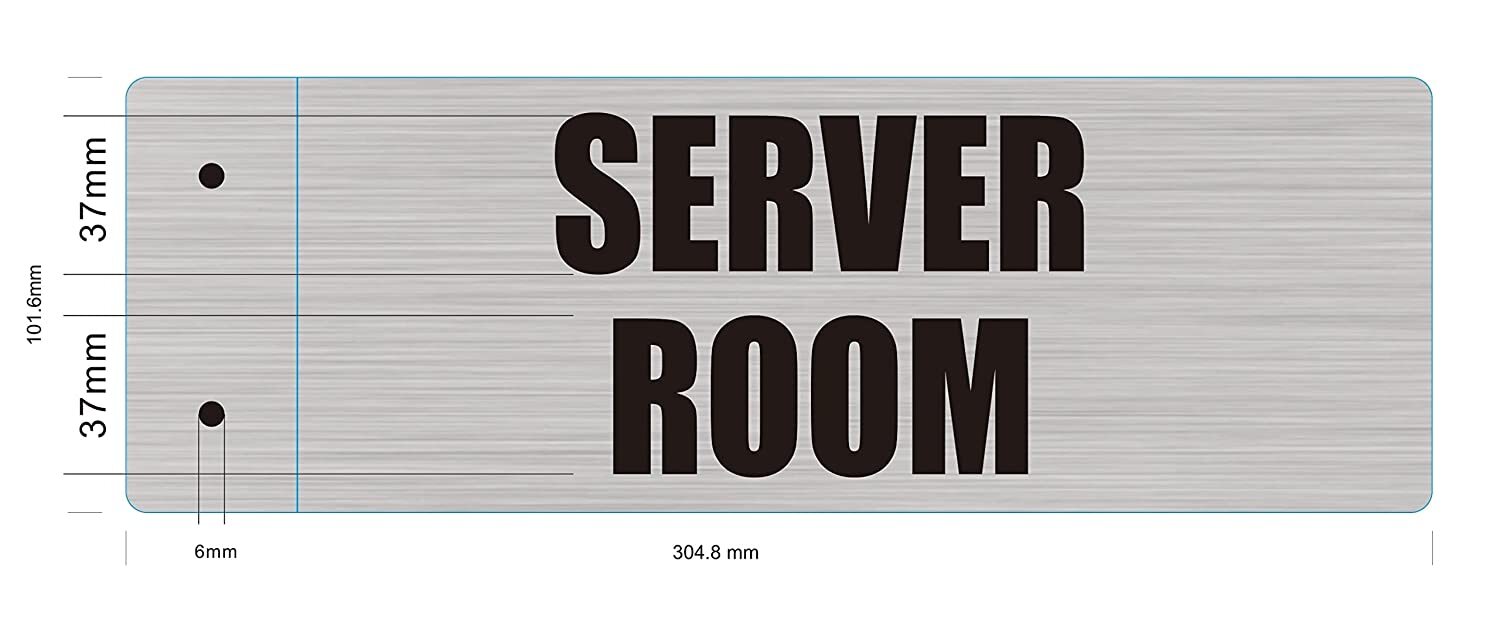 Server Room Sign -Two-Sided/Double Sided Projecting, Corridor-REF24-1027