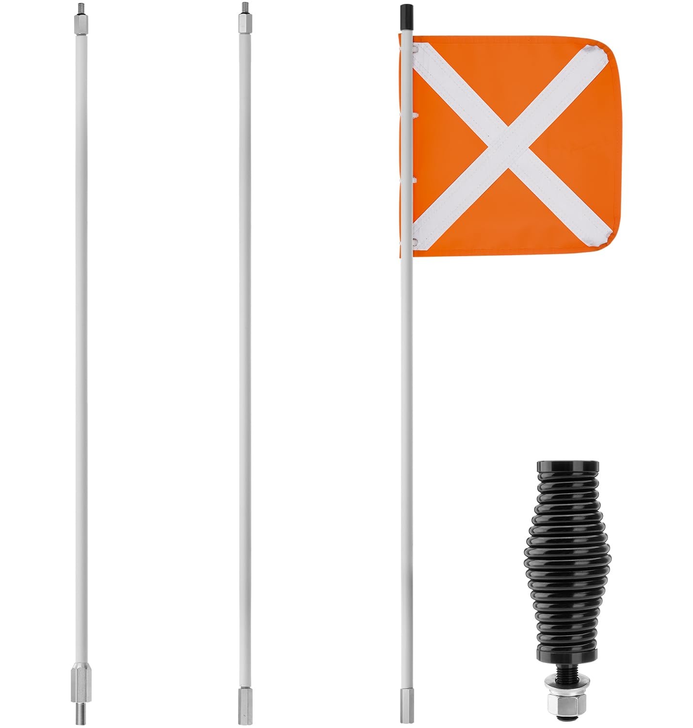 Sand Safety Flag 12×12 Reflective for ATV UTV SUV Truck Off-Road