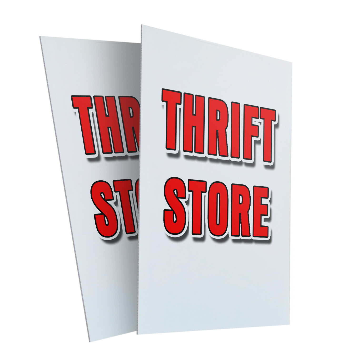A-frame Sidewalk Thrift Store 24″ x 36″ Double Sided A-Frame Sidewalk Sign
