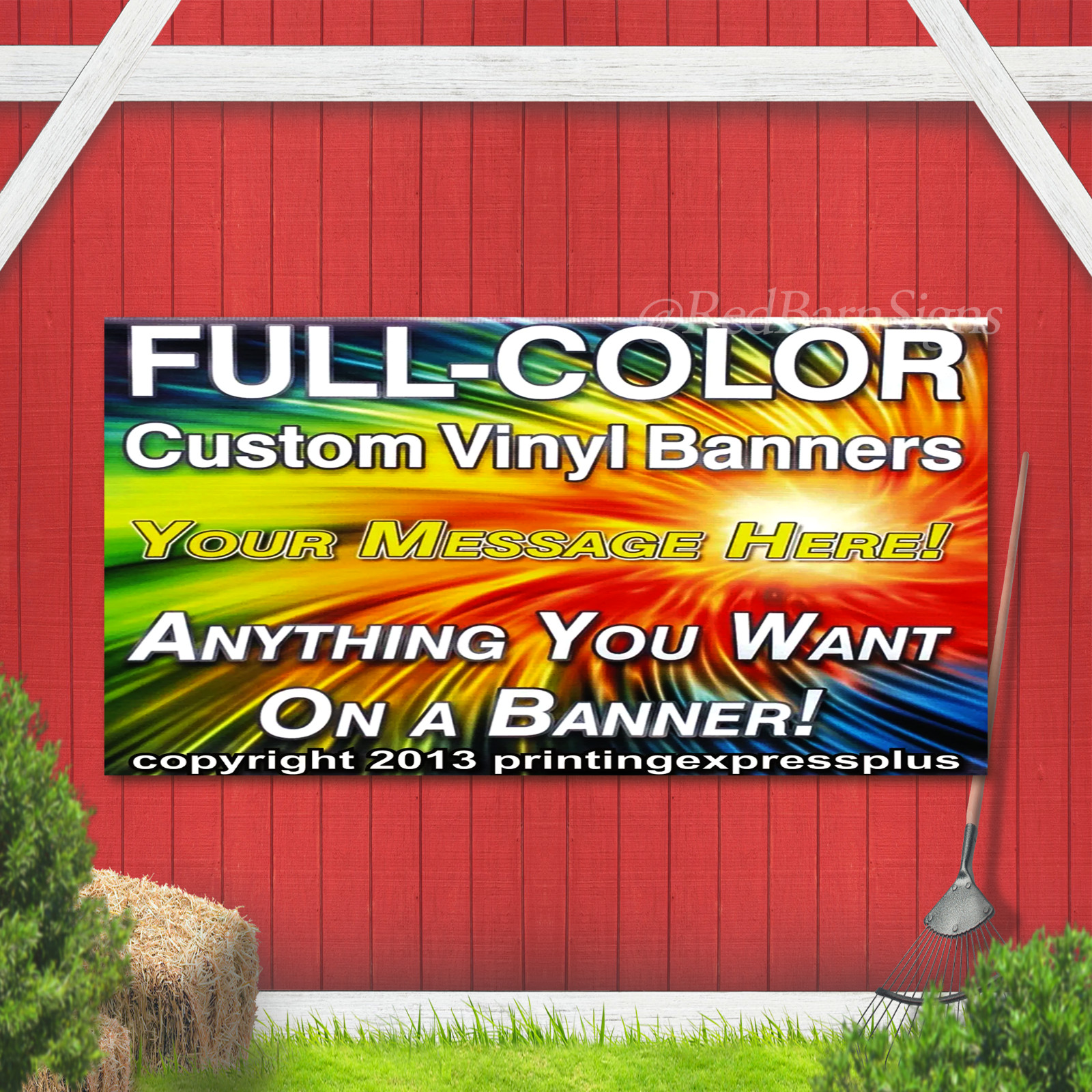 Custom Vinyl Banner 13oz Full Color – Free Design Included