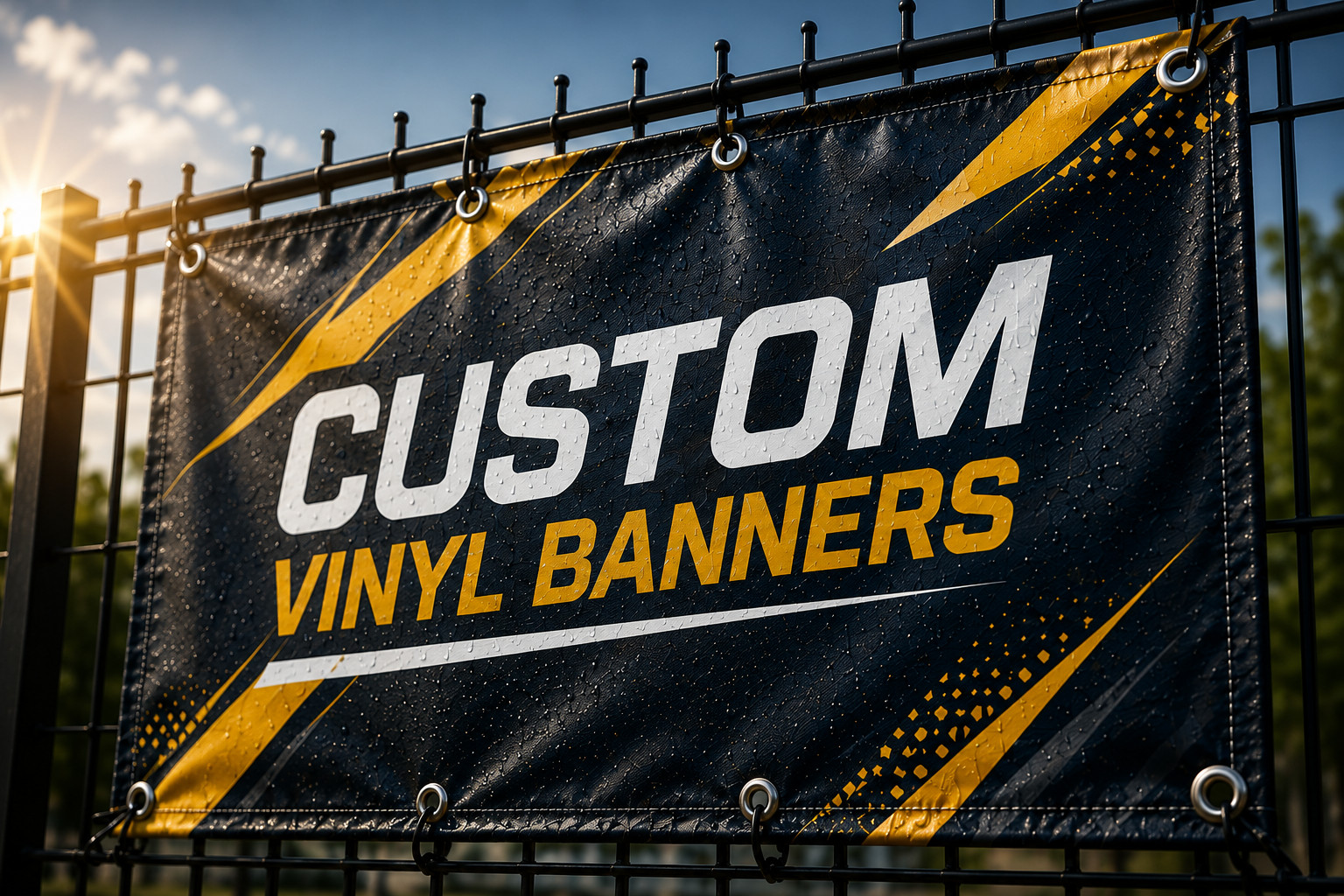 Custom Vinyl Banner Waterproof UV Resistant 13oz Heavy Duty Fast Shipping USA